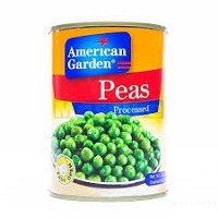 American Garden Peas Processed Tin Food 400gm